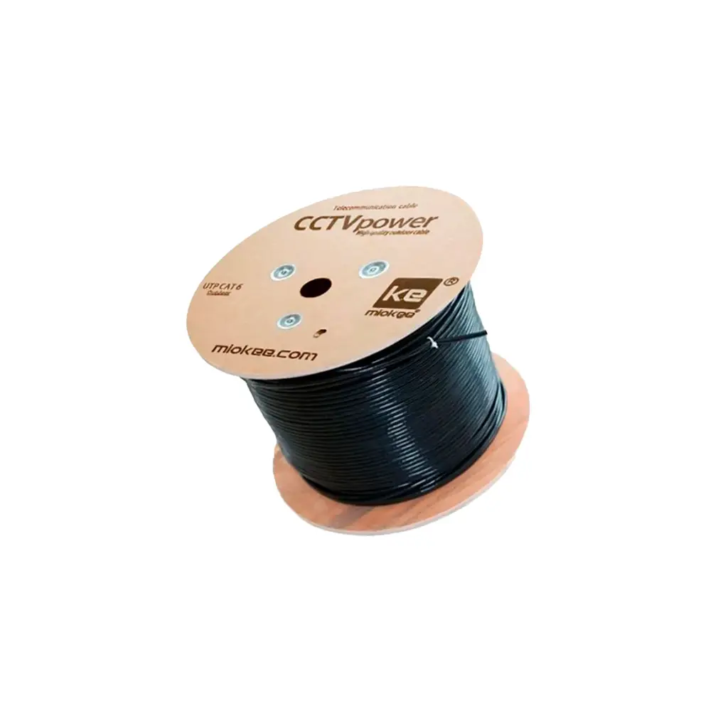 CABLE CAT6 UTP 305 BLACK OUTDOOR MIOKEE