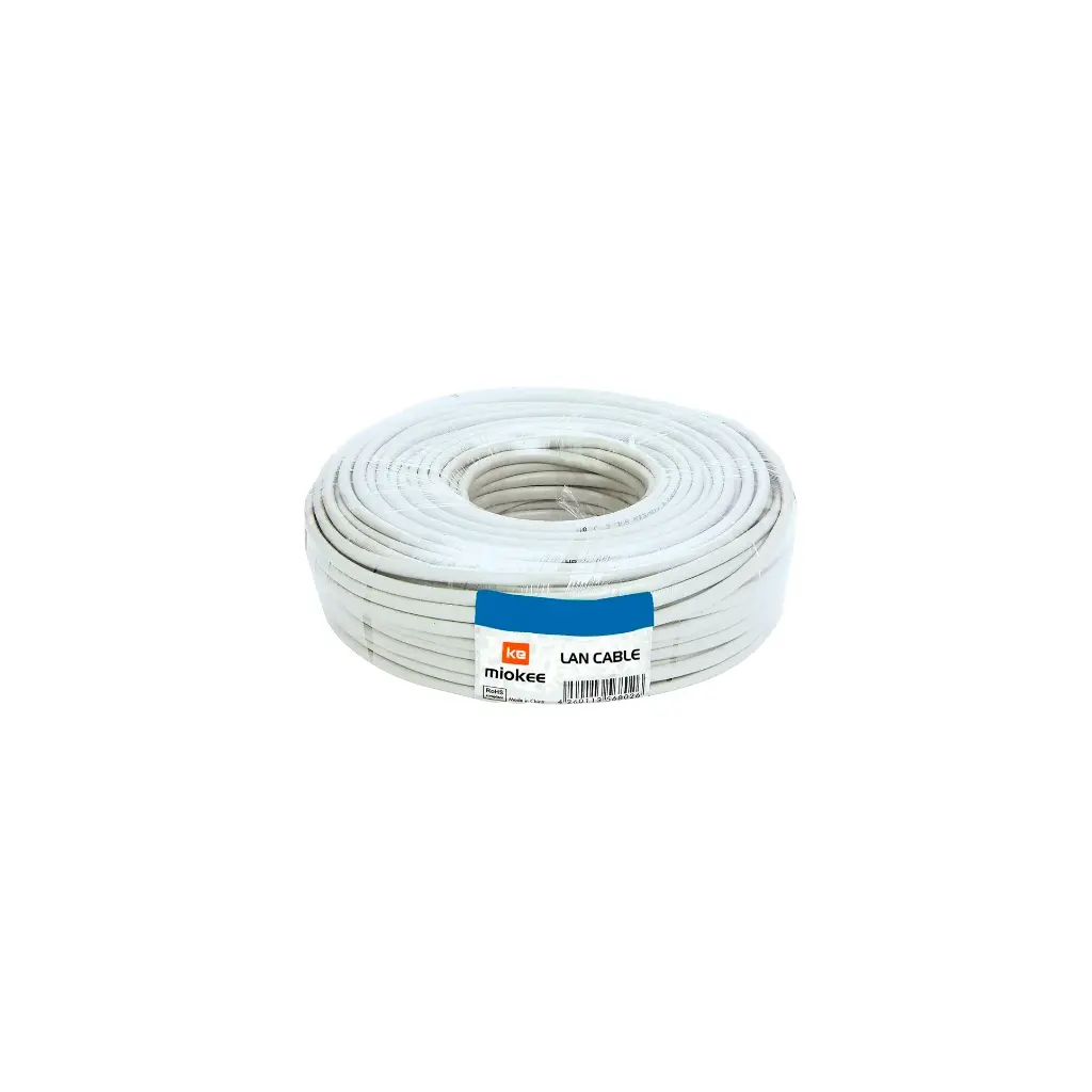 CABLE UTP CAT 5E INTERIOR 100M BLANCO MIOKE