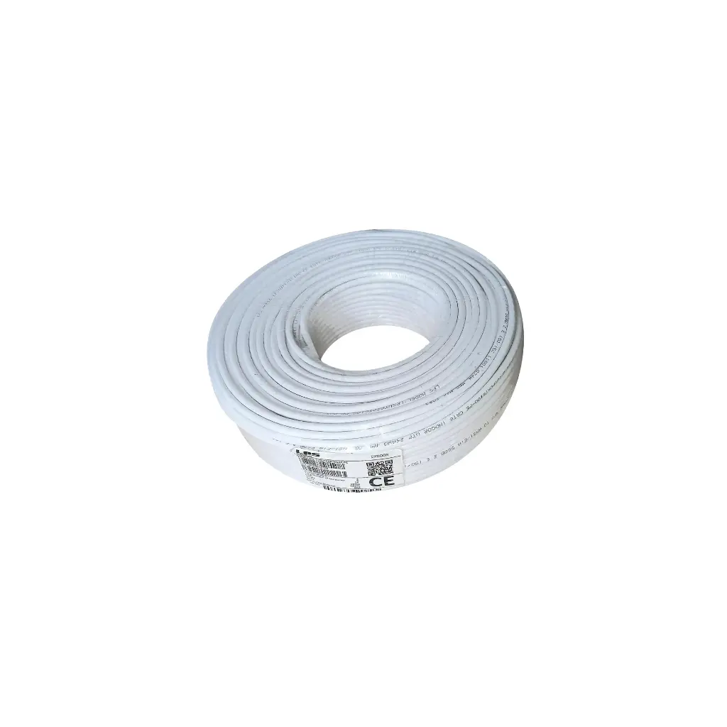 CABLE UTP CAT6 INTERIOR 24AWG CHAQUETA BLANCA 100% cobre X 100MT