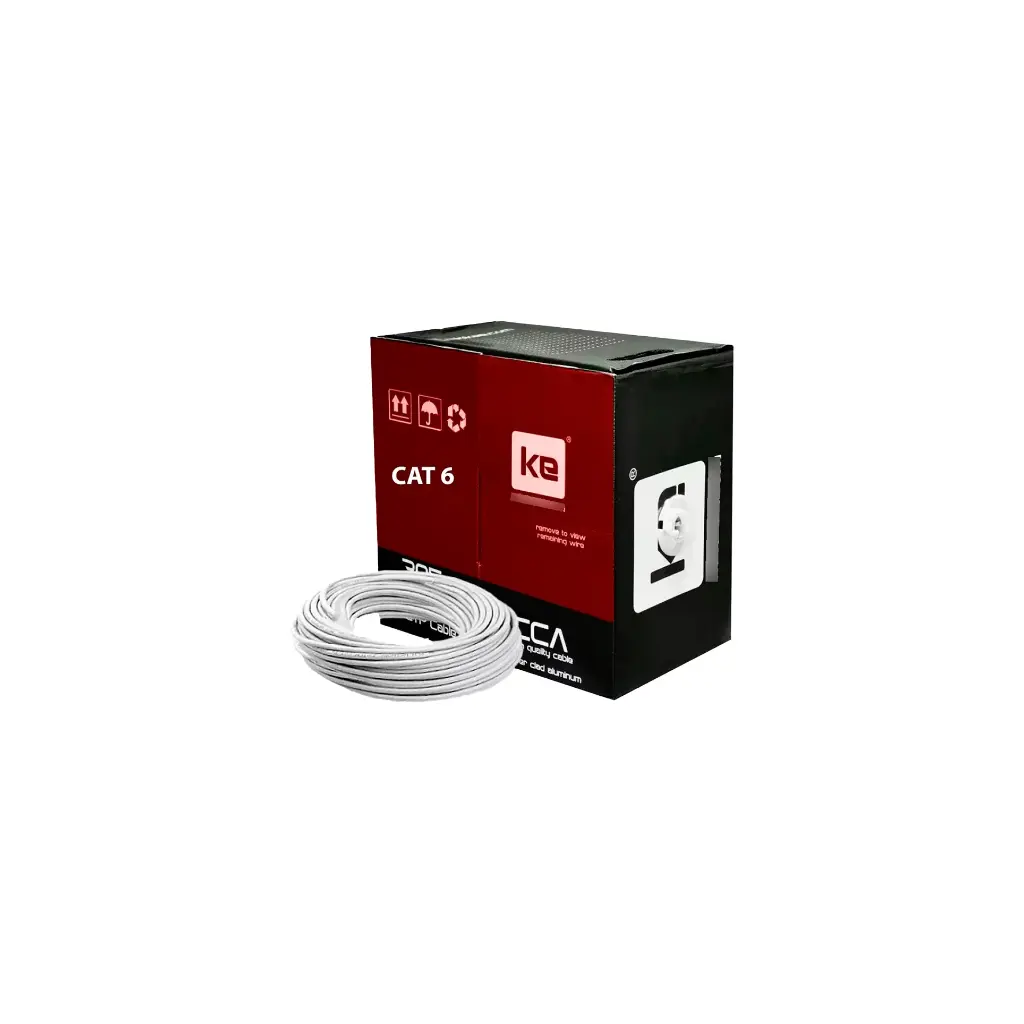 CABLE ECO UTP CAT 6 INTERIOR X305 MTS CAJA ROJA