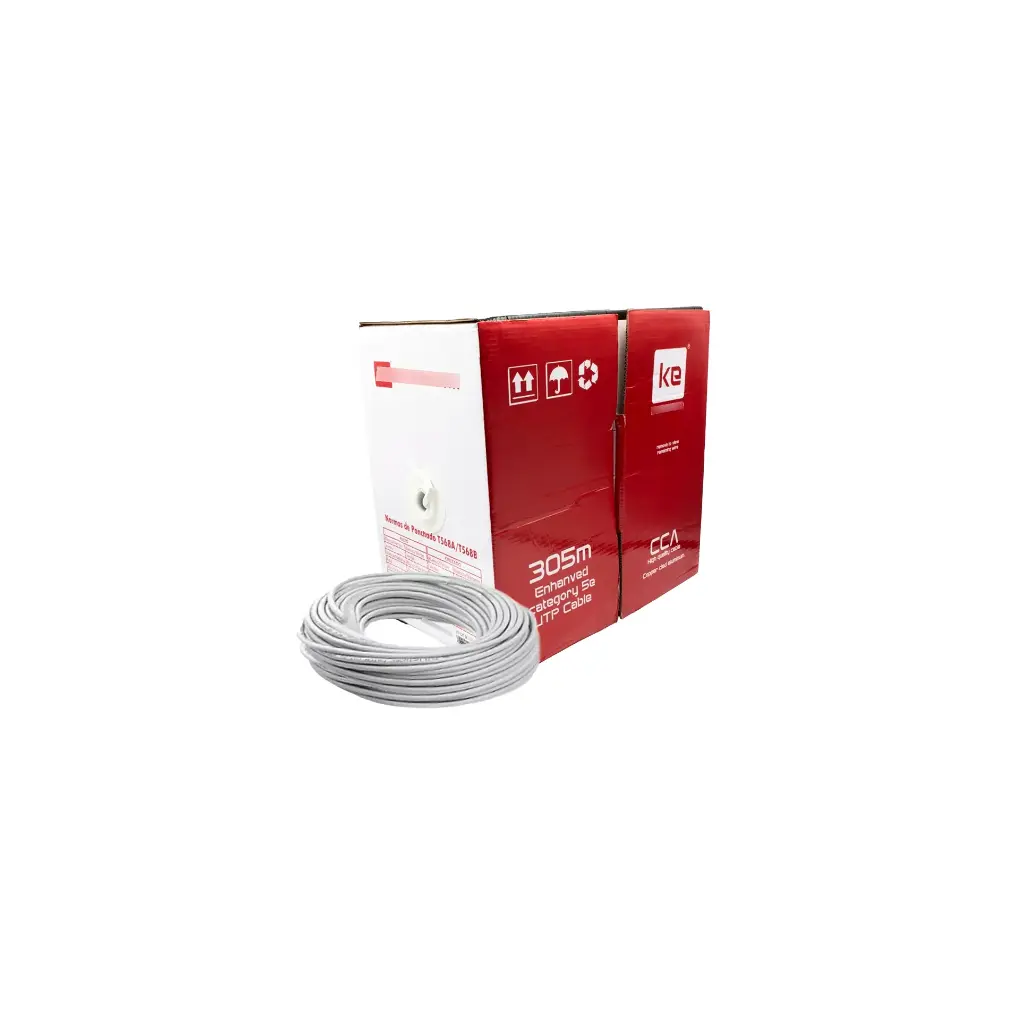 CABLE ECO UTP CAT 5E X305 MTS CAJA ROJA