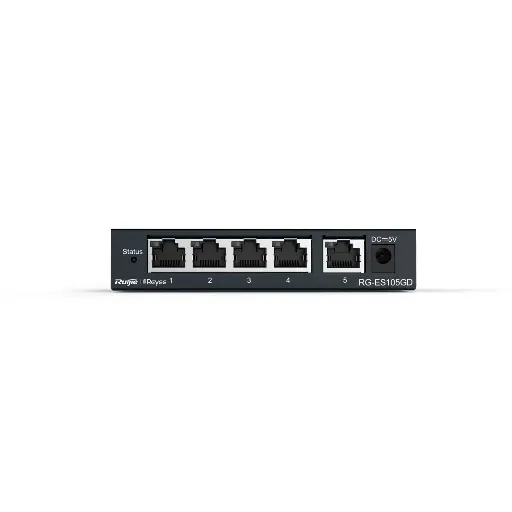 RG-ES105GD | SWITCH NO GESTIONADO SIN POE de 5 puertos 10/100/1000Mbps